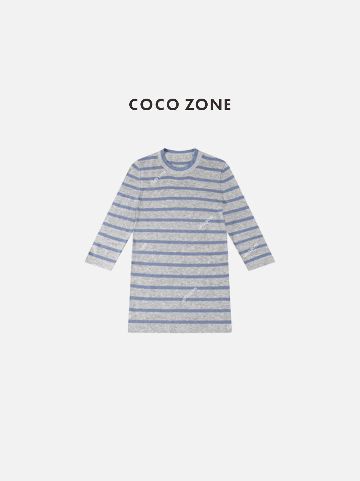 

Новая женская футболка ZONE Liu из смесового полиэстера, вязаная, в полоску, с круглым вырезом, для весны и осени, повседневная, для работы