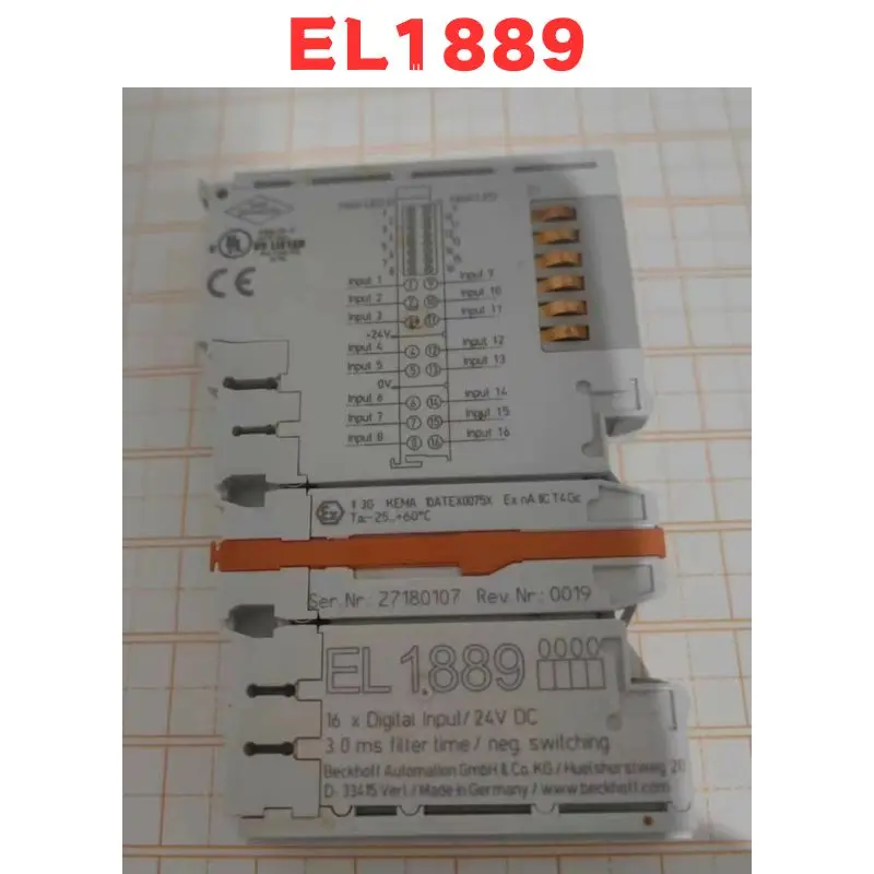 

Подержанный модуль EL1889 протестирован нормально