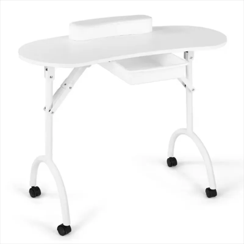 

High Gloss black nail tables used nail station furniture manicure table