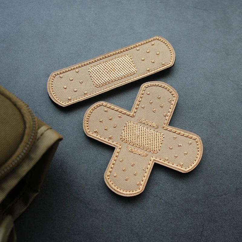 

Band-Aid Embroidered Patches Hook and Loop Patch for Clothing Personality Cartoon Armband Tactical Morale Badge on Backpack