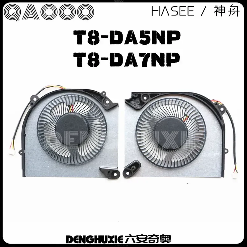 Cooling Fan for HASEE Shenzhou T8-DA5NP T8-DA7NP T8-DA9NP Laptop CPU Cooler Replacement Part