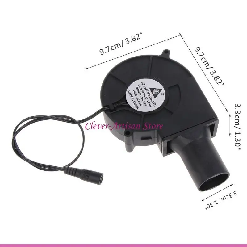 E06B Nấu Ăn Ngoài Trời BBQ Quạt Than Khởi Động Máy Thổi Động Đồ Nướng 110V 220V Máy Thổi Khí Có Thể Điều Chỉnh Tốc Độ Với Ống