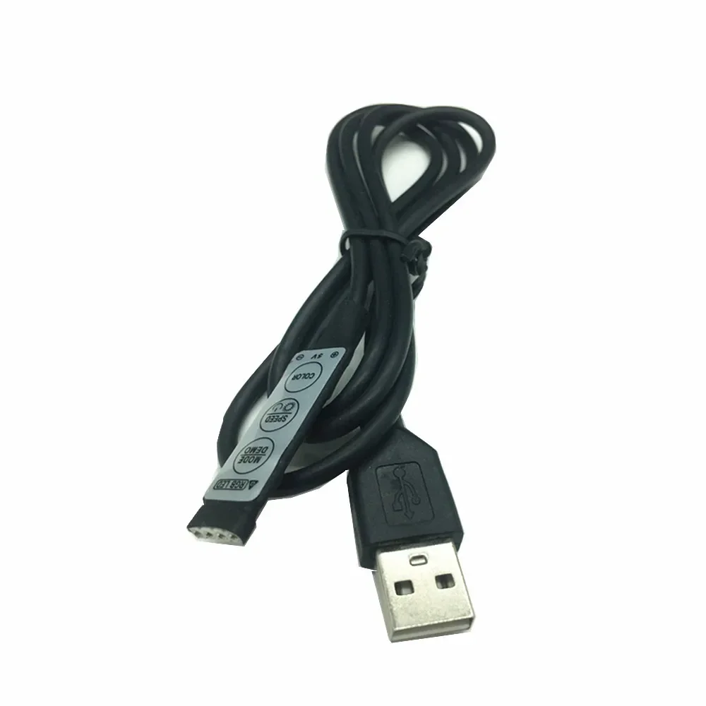 USB RGB Controller DC5V Led Dimmer with 3 Keys 4 Pin Female Connector for 5V RGB Led USB Strip 19 Dynamic Modes For Led Strip