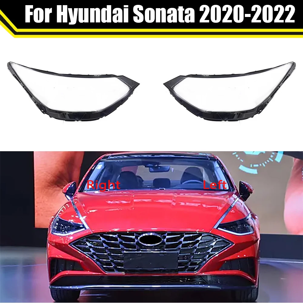 

Car Clear Headlight Lens Shell Replacement Headlight Cover For Hyundai Sonata 2020 2021 2022 Transparent Lampshade Headlamp Caps