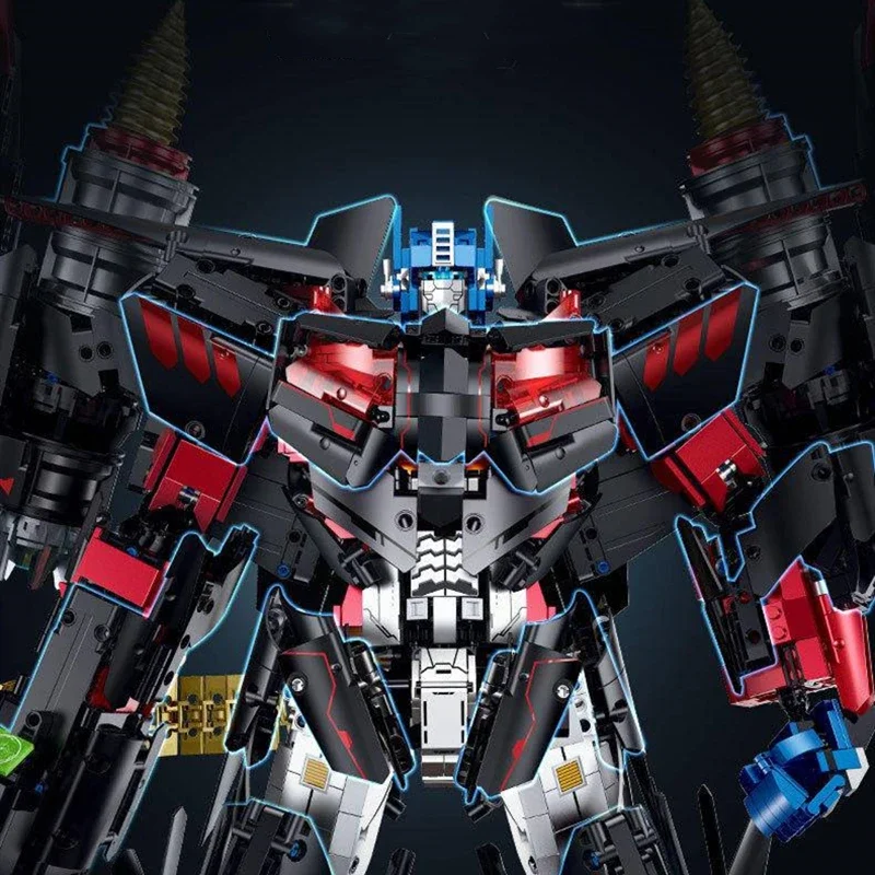 436PCS Technical 2in1 Mechanical Warrior Knight Of War Building Blocks Warplane Armor Robot Model Brick Toy Kids Adult For Gifts