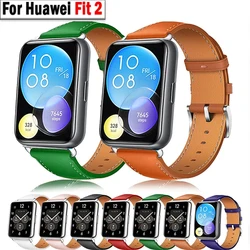 Leather Strap For Huawei Watch Fit 2 Smartwatch Band Replacement Sport Wristband retro loop Bracelet Fit2 watchband Accessories