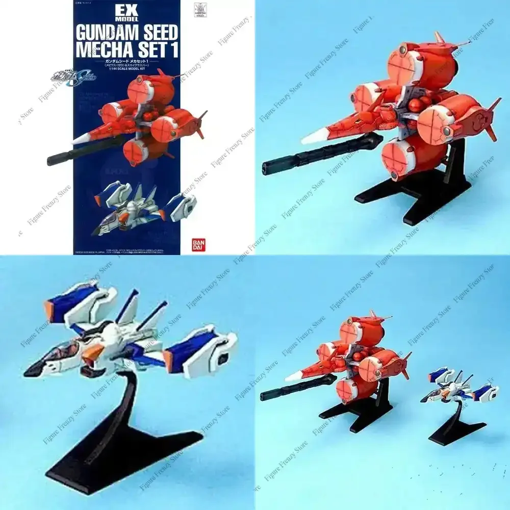 

Special Offer Bandai Original Gundam Model Kit Anime Figure 1/144 EX GUNDAM SEED MECHA SET1 Action Figures Toys Gifts for
