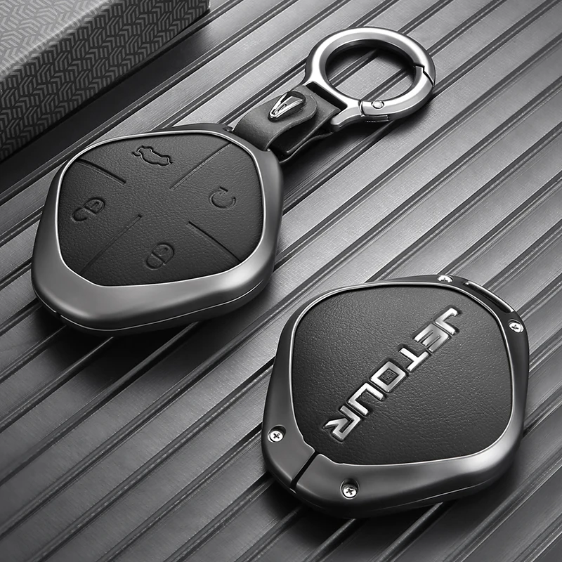 Key Fob Cover For Chery Jetour Dashing Car Key Protector Zinc Alloy Full Protection Shockproof Dashing I-DM Car Accessories