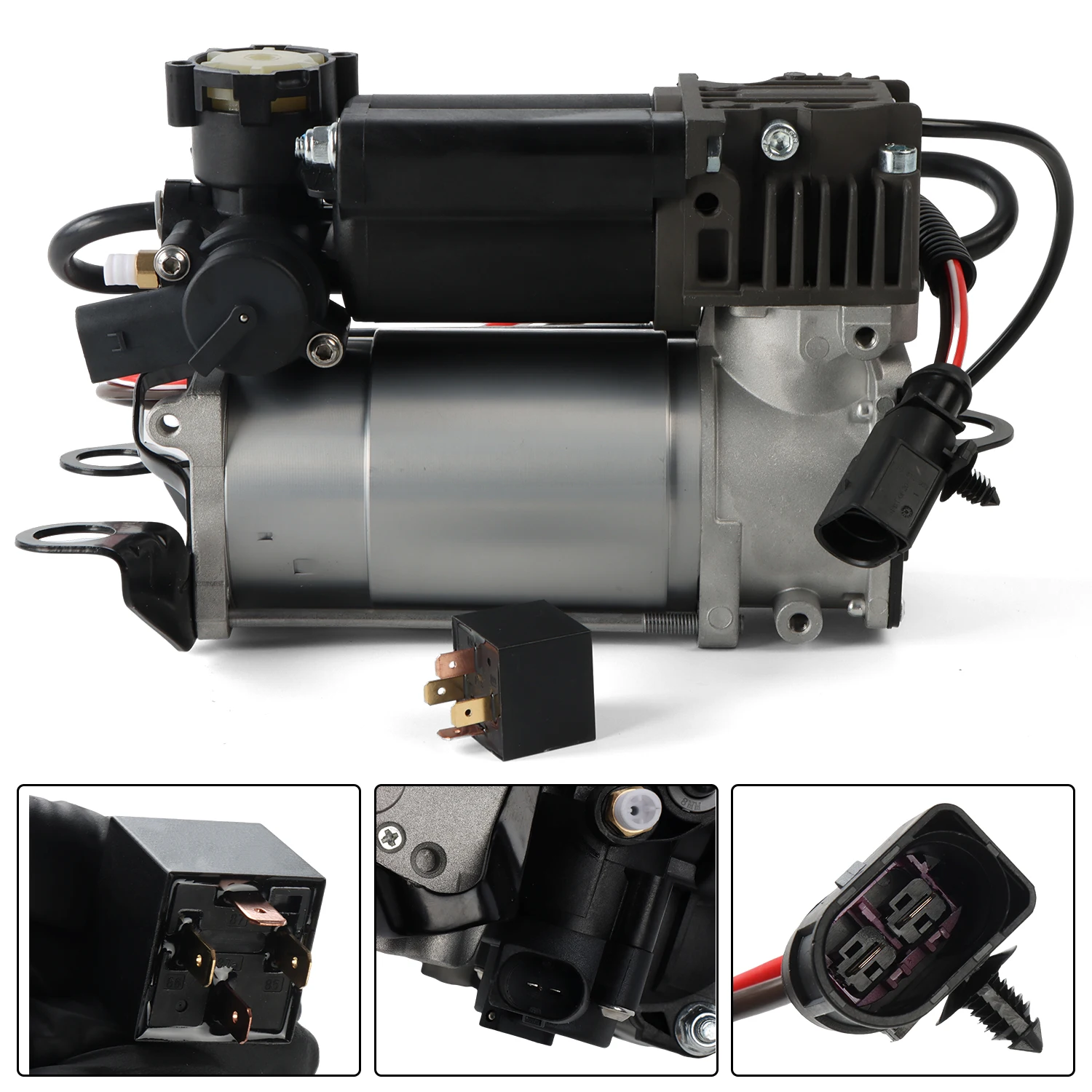 1pc Air Suspension Compressor Pump For Audi A6 C6 4F 2004-2011 4F0616005A 4F0616006A 4F0616005B 4F0616005E 4F0616006F 4F0616005D 4F0616005