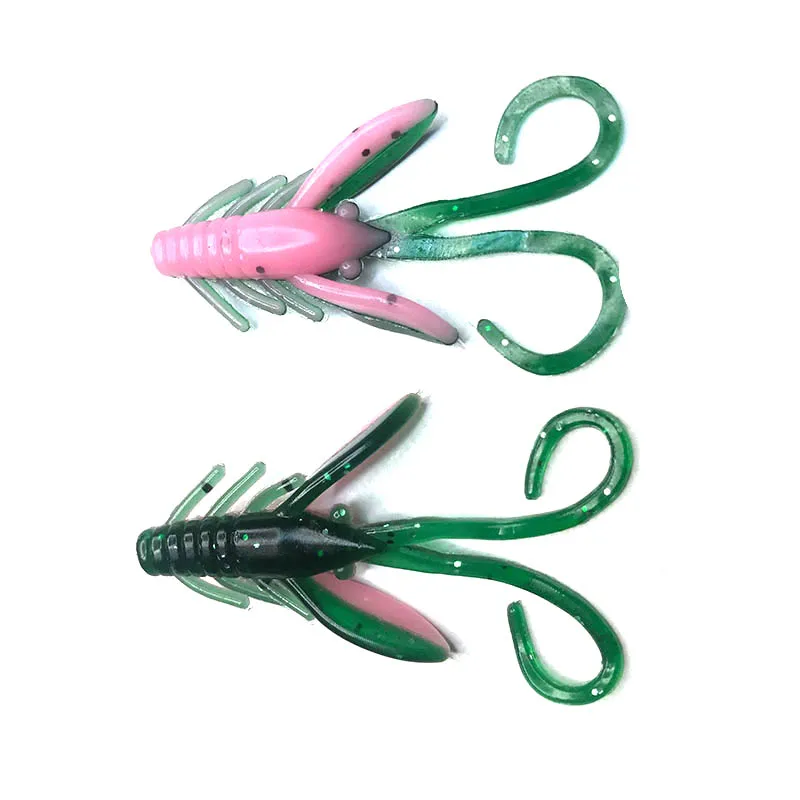 20Pieces of 40mm 0.9g Small Butterfly HOG 40 Worm Soft Bait Insect Bait Brine Sunfish Outdoor Fishing Path