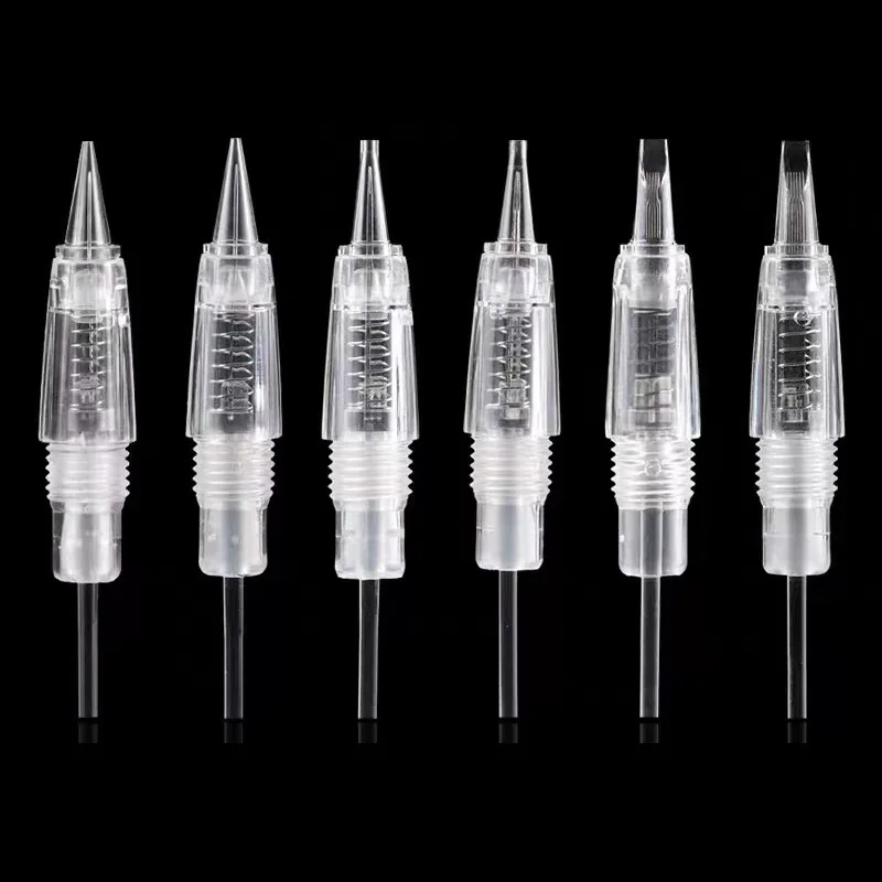 

10pcs Embroidery Screw-mouth Tattoo Needle Fake Leather Practice Disposable Sterilized Professional Integrated Machine Needle