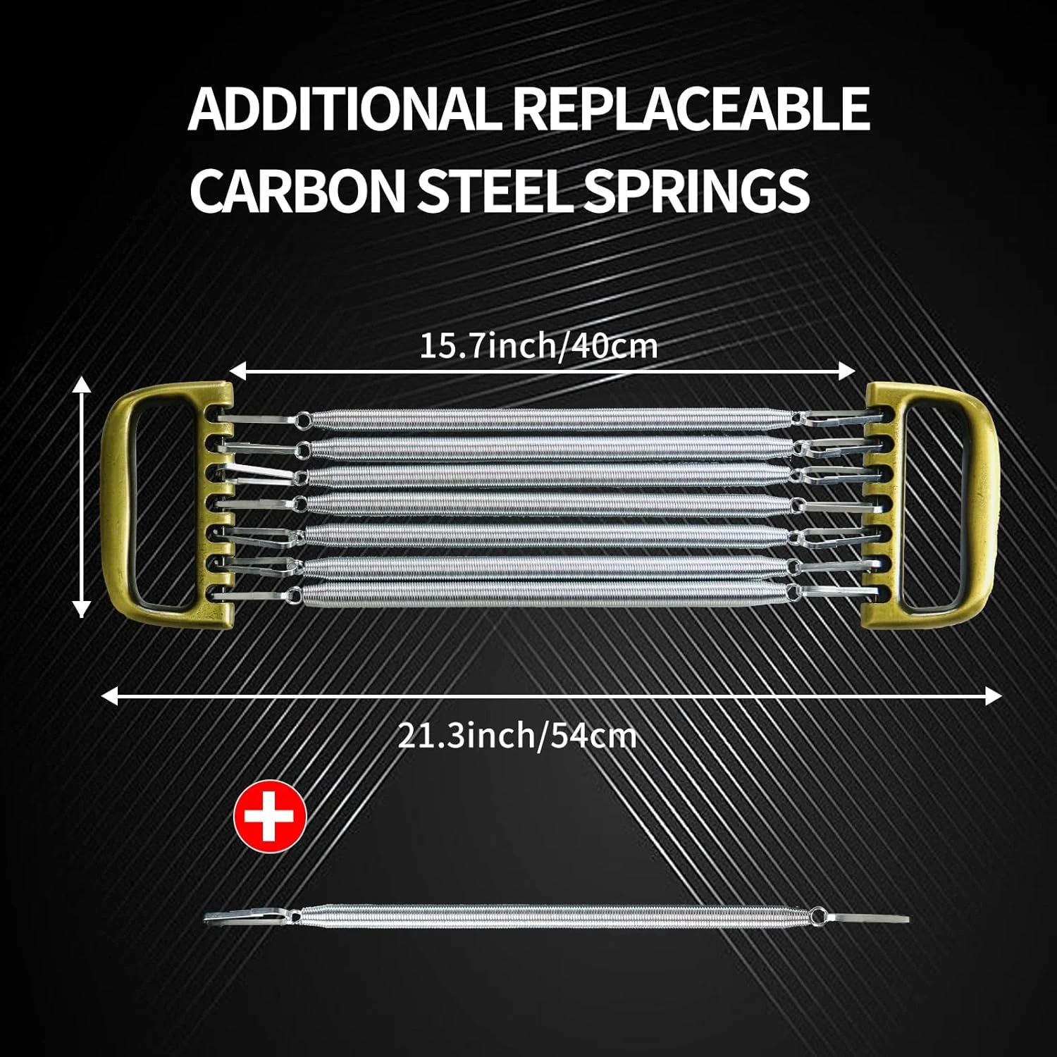 

Premium Quality Detachable 7-Spring Chest Expander for Men with Aluminum Alloy Handle - Home Fitness Muscle Training and Body Bu