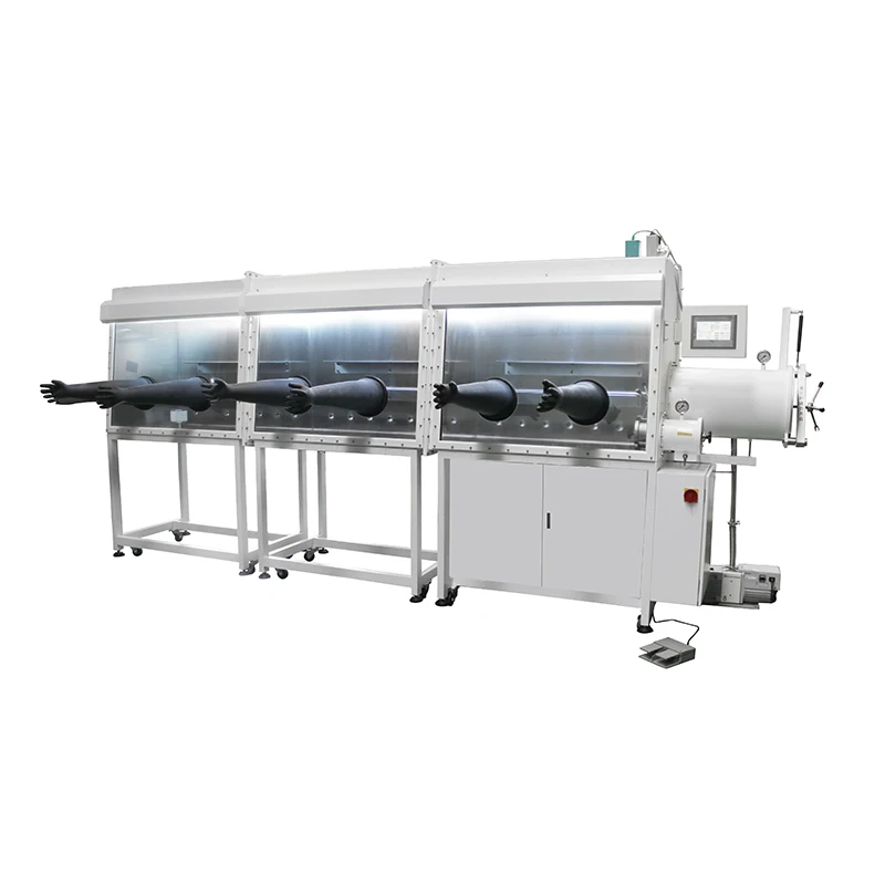 

Lab Research Stainless Steel Operation Box Glove Box -0.1Mpa Stainless Steel Vacuum Chamber Glovebox