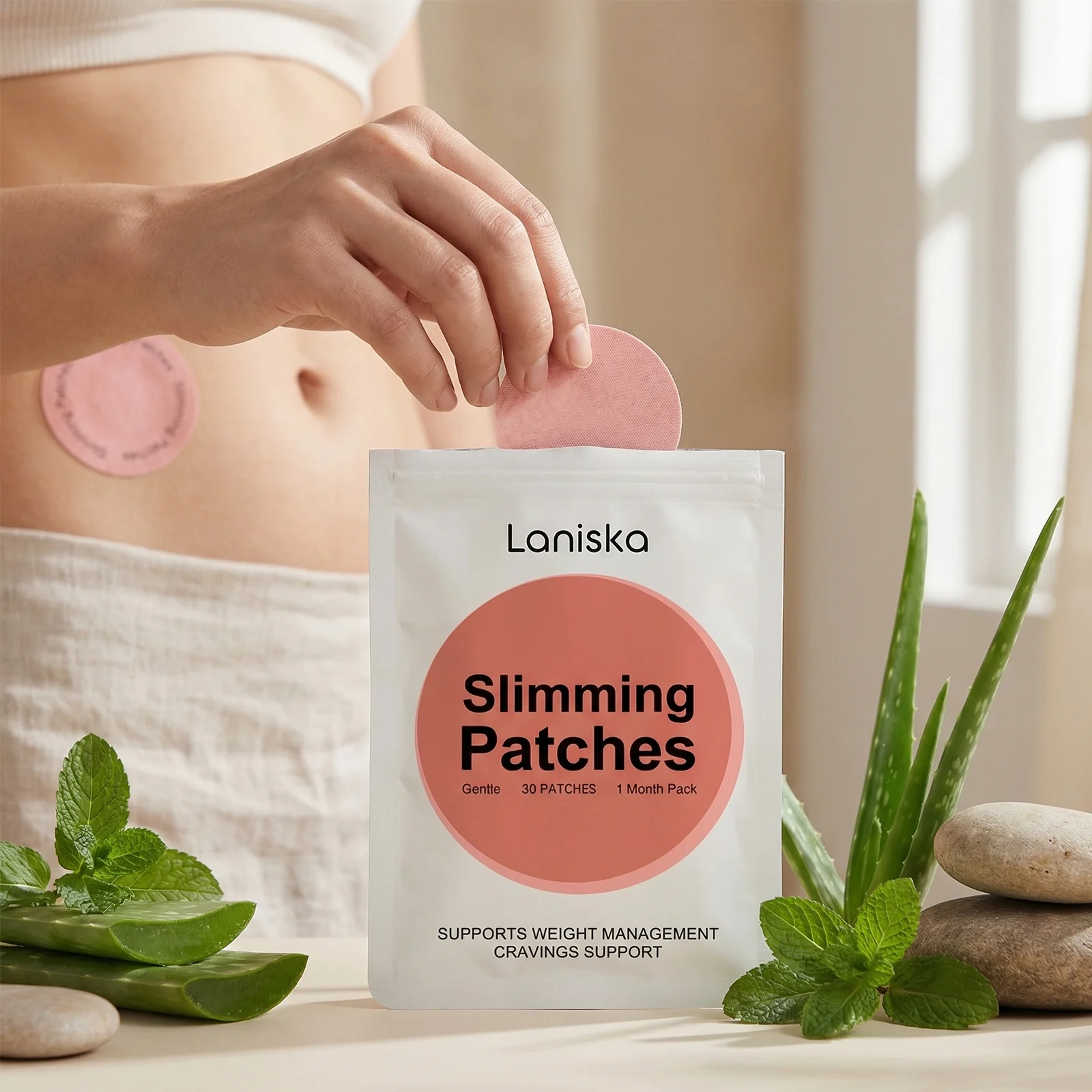 30/60/90pcs Slimming Body Patch For Appetite Control Metabolism Support Promote Fat Burner Plant Based Formula Weight Loss Patch