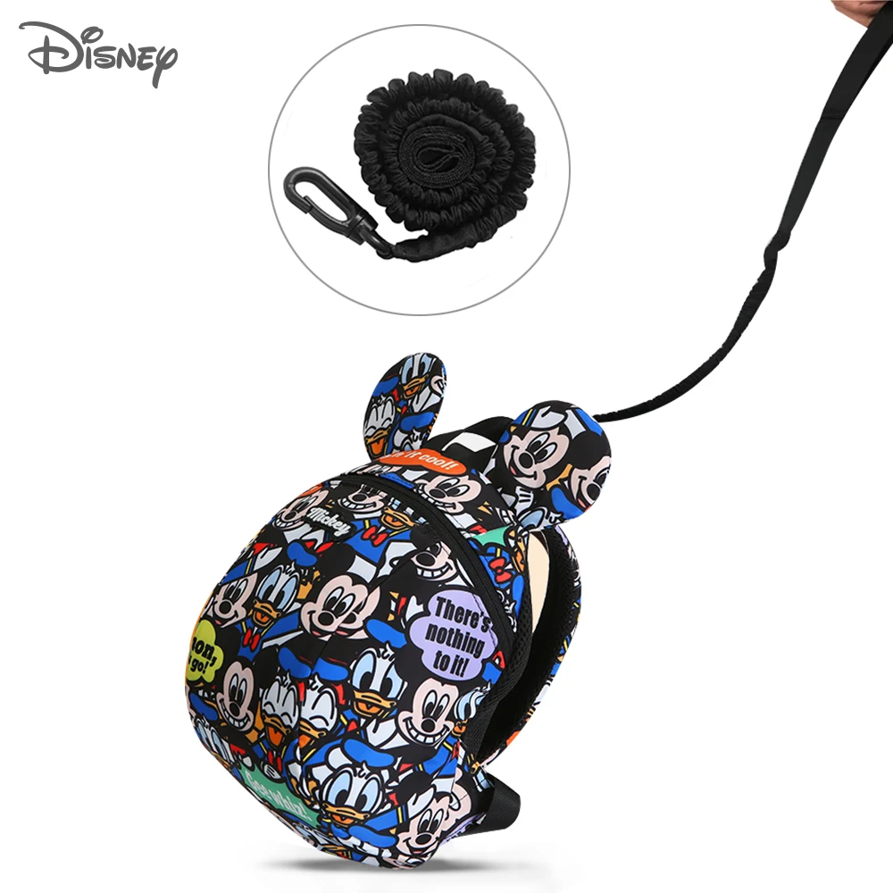 Disney-arneses de bebé con correas, mochila de felpa para caminar, bolsa antipérdida, equipo de actividad de seguridad, mochilas escolares para niños