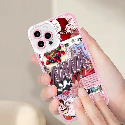 Söt tecknad anime Oosaki Nana telefonskal för iPhone 16 Pro Max 15 14 13 12 11 Mini 16e X XR XS SE2 7 8 14 Plus genomskinligt mjukt fodral 8 best sales Nana-fallet - №5