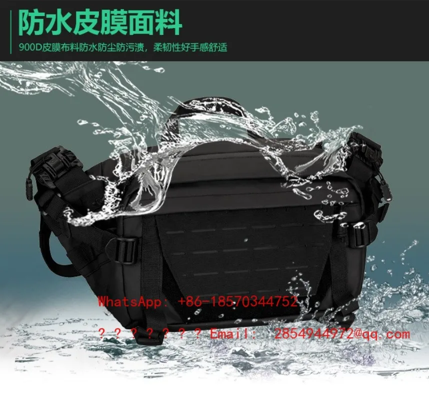 New Outdoor Fanny Pack Messenger Bag Multi-functional Wear-resistant Spot Quick Delivery view 3
