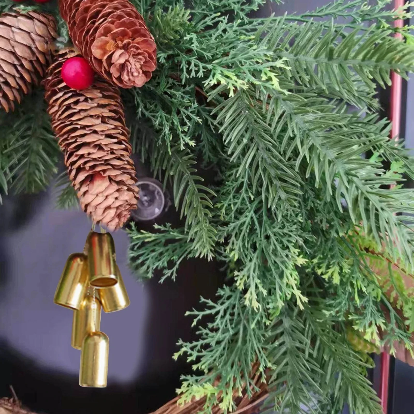 Boho Krans Handgemaakte Kerstdag Krans Deurdecoratie Krans Kunststof Voor Thuis Kerstfestival Muur