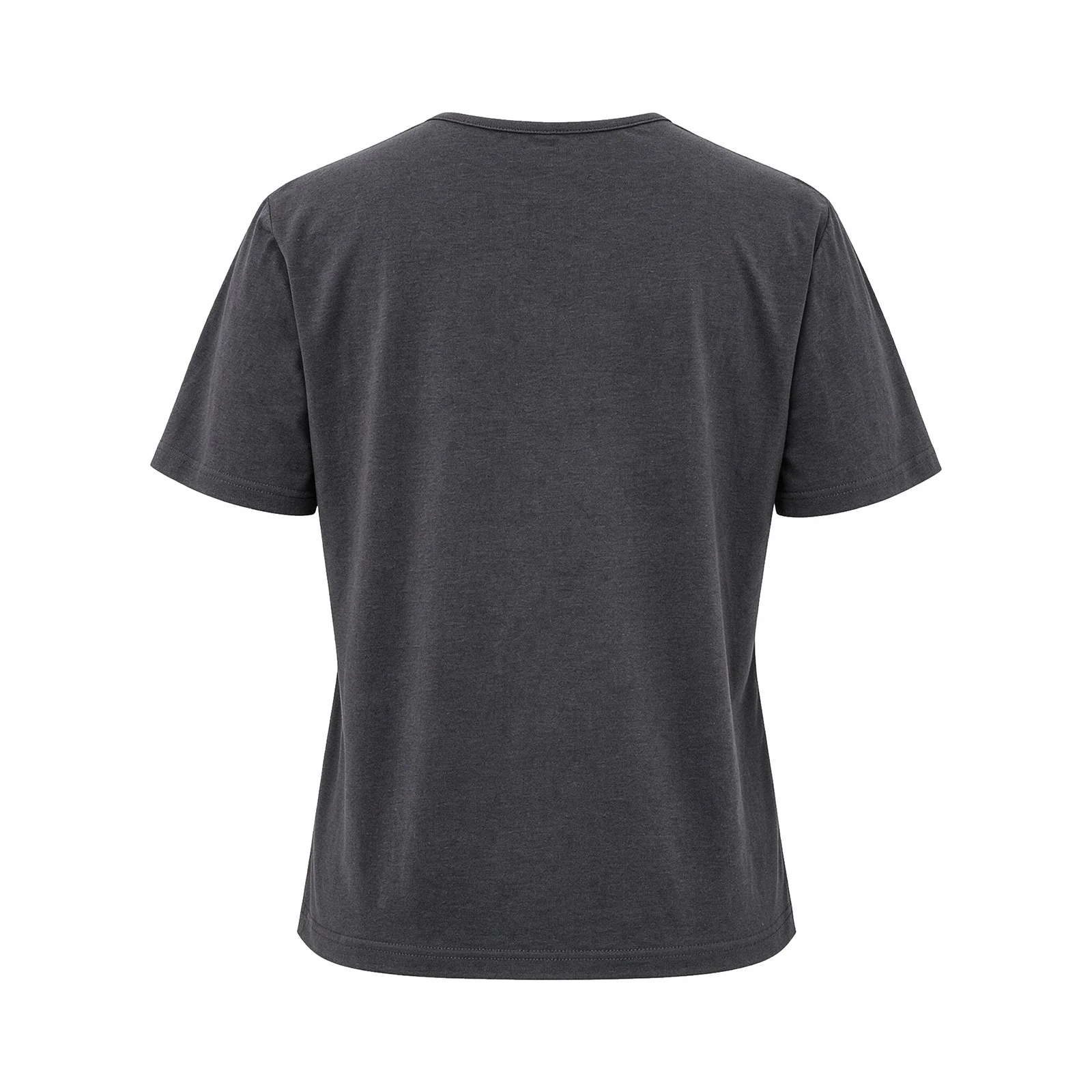 Womens Adaptive Recovery Shirt with Snap Buttons Shoulders Short Sleeve Round Neck Easy Wear Top for Post Surgery Elderly Daily