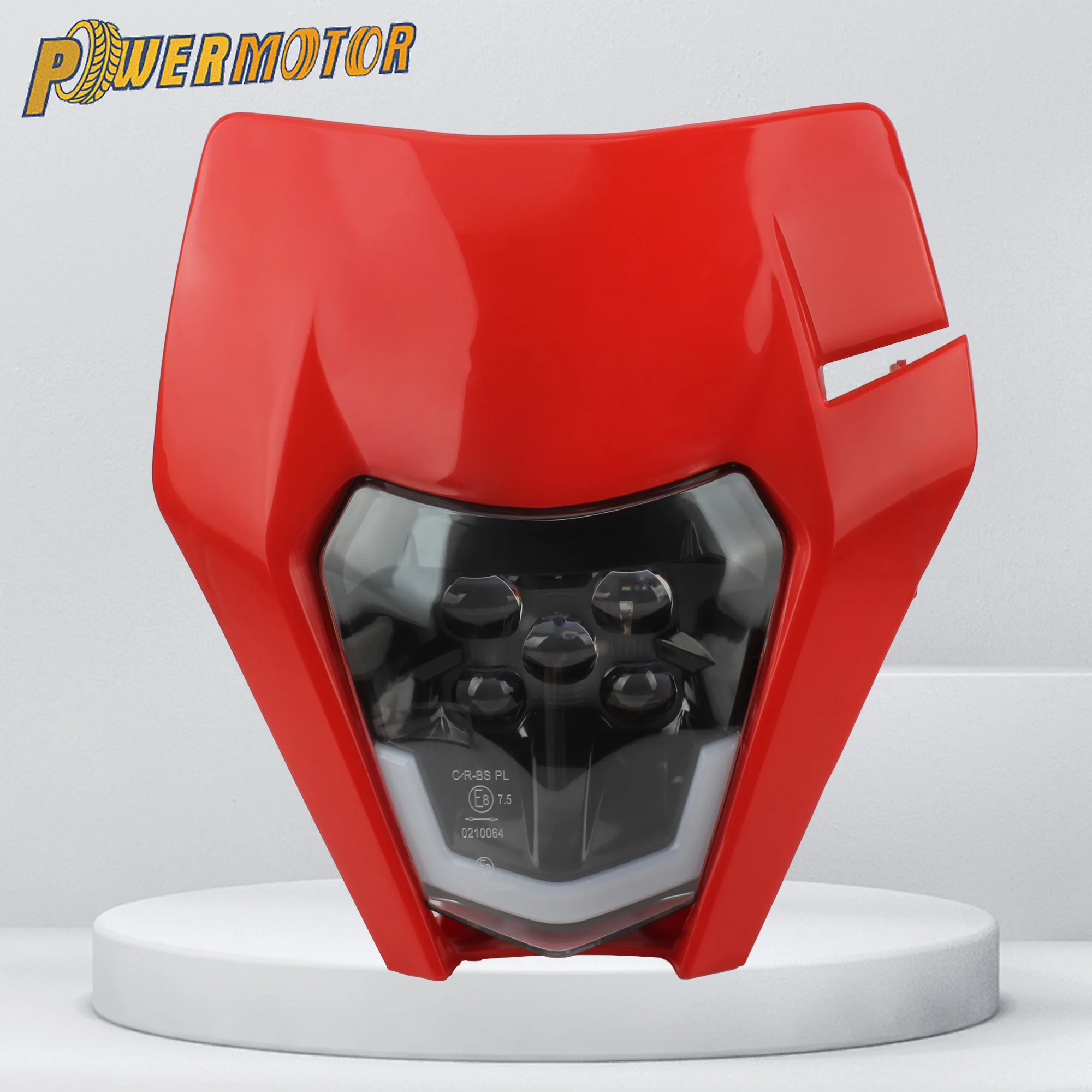

For KTM EXC 300 Motorcycle LED Headlight Mask Fairing XC SX MX XC 125 250 450 Enduro Motocross Headlamp Accessories Modified