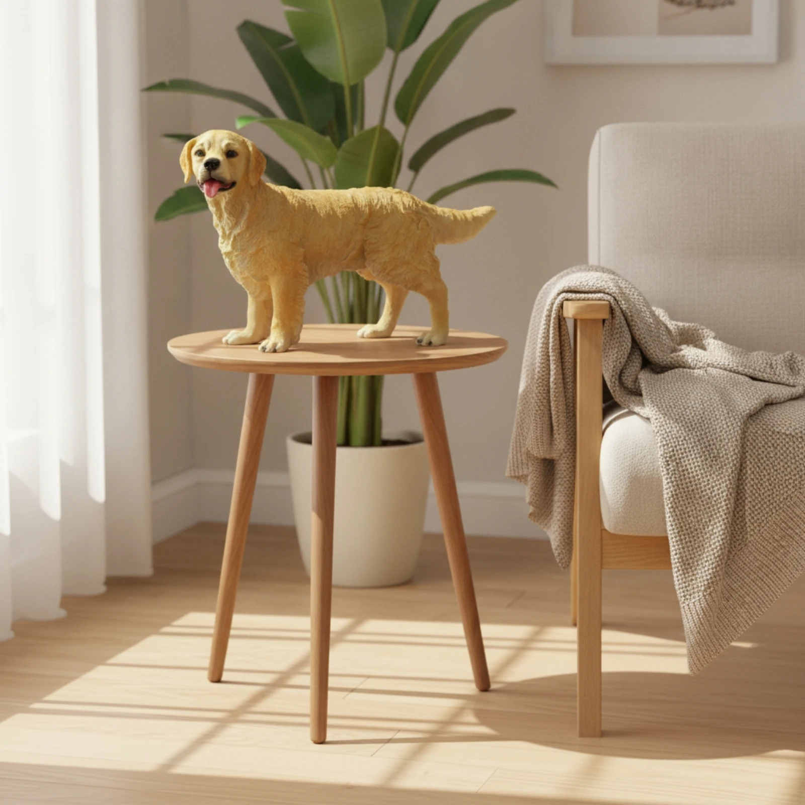 Dog Figurine Decorative Dog Figurine with Resin Decor Indoor Sculpted for Pet Owners, Shelf, Living Room