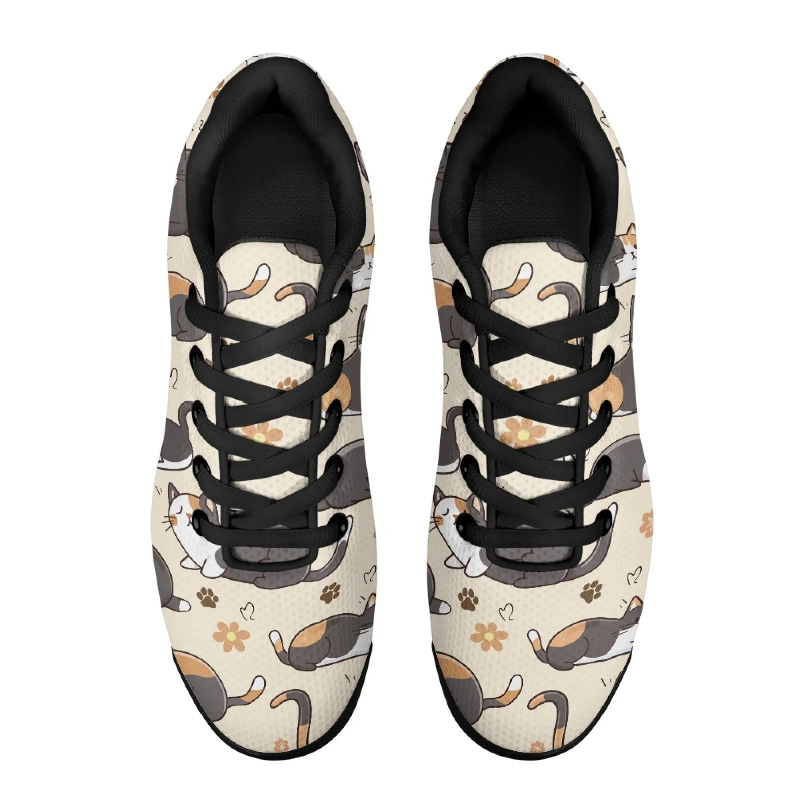 PENSTROLL Calico Cat Paws Tennis Sneakers Air Cushion Sneakers for Men Lightweight Gym Training Walking Shoes