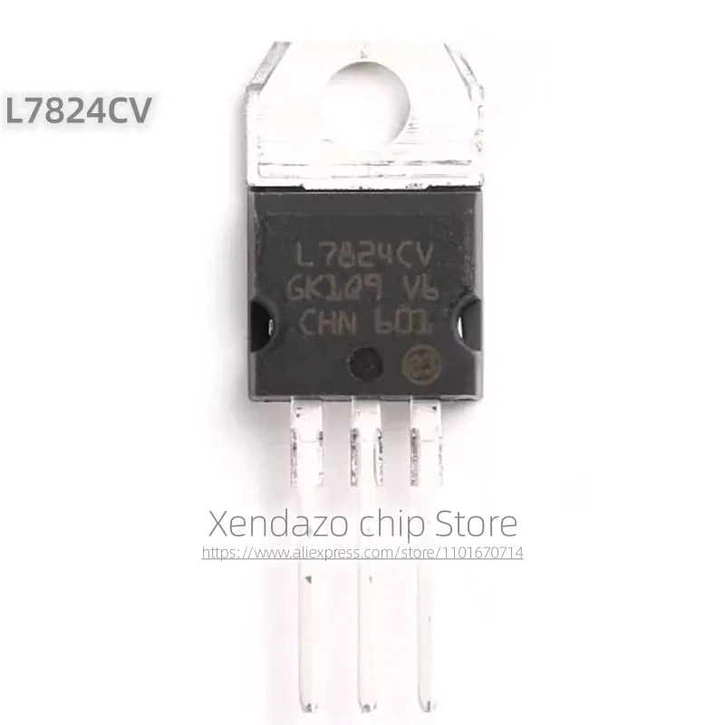 10pcs/lot L7824CV TO-220 package Original genuine Voltage regulator chip