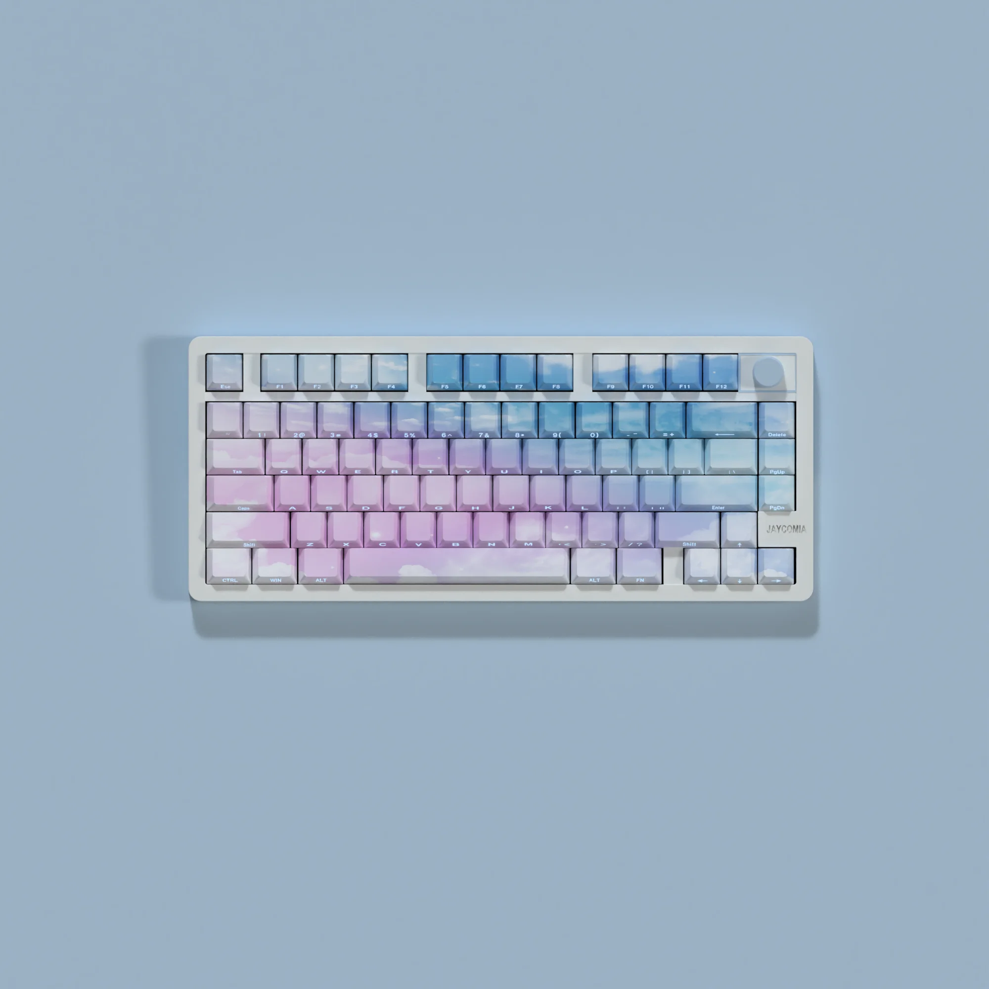 JCM Dreamy Sky Side Print Pbt Keycap Cherry Profile Backlit Through Transparent Letters Big Set Key Caps For Wooting Hi75 A75