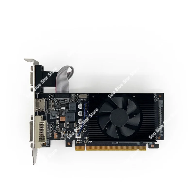 Computer graphics card New PCI-EGT610 1G DDR3 graphics card Full height Half height Small chassis Computer graphics card