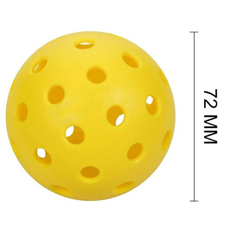 Pickleball 74MM Durable 26/40 Holes Indoor/Outdoor 2/4/6Pcs Pickleballs 26g for Competition pickleball Packs of Pickleballs