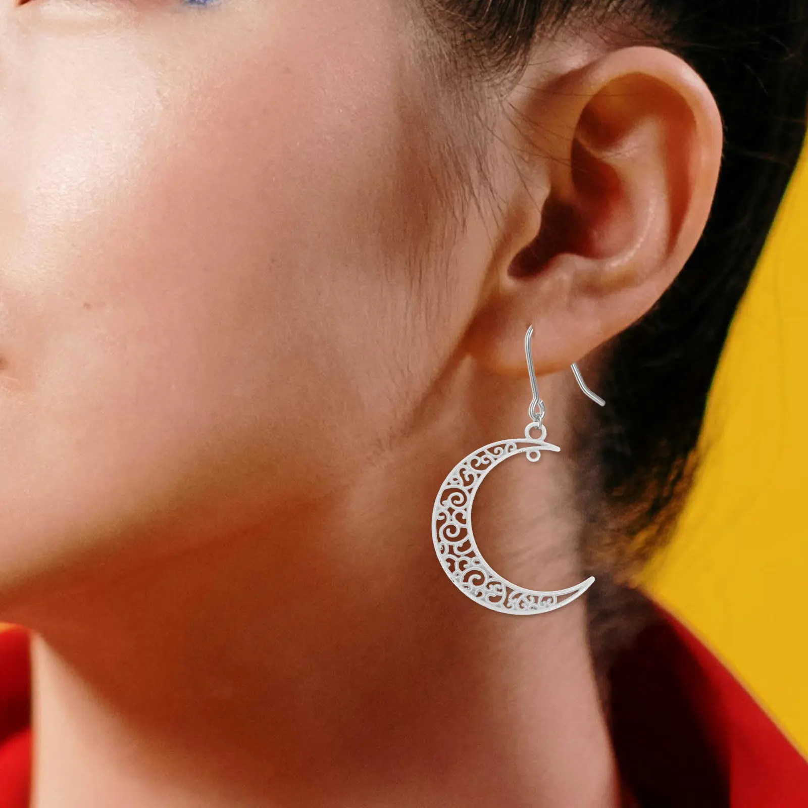 

40Pcs Hollow Crescent Moon Pendant Alloy Charms Retro DIY Jewelry Making Findings Moon Phase Charm Necklace Bracelet Earring