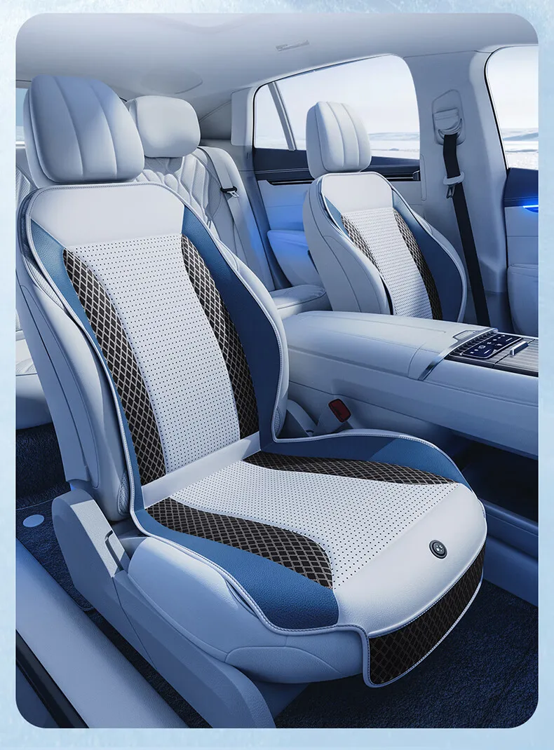 Cool Ventilation Seats Universal Car Seat Ventilation Cover Car Blowing Summer Cool SUV Car Seat Cushion Breathable Auto Cooling