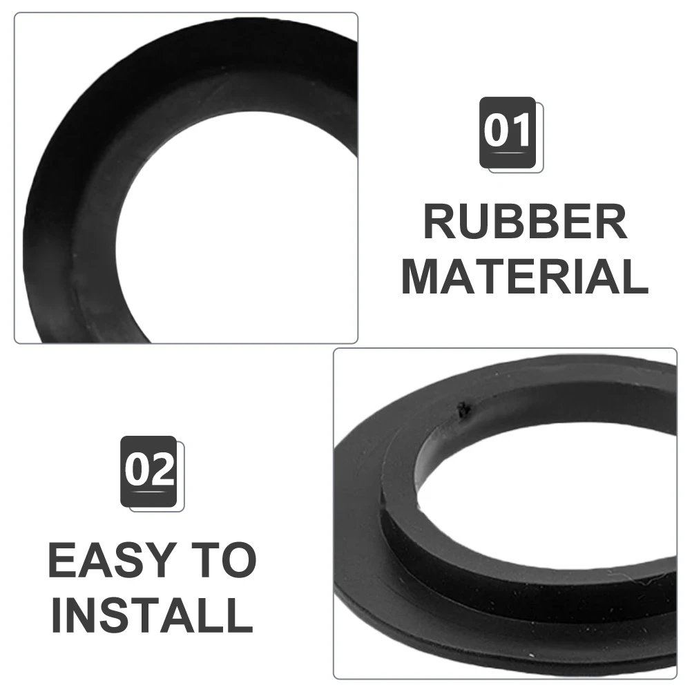 

5Pcs Water Basin Plug Gasket Set Rubber Sink Drain Strainer Seal Ring Easy Install No Leak for Standard Drain Openings