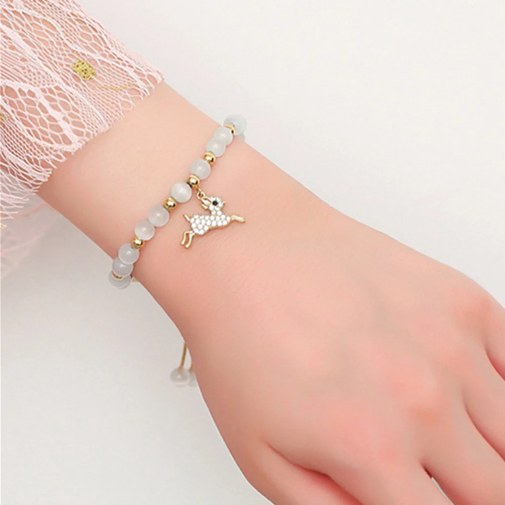 

Cat Eye Crystal Bracelet Fine Beads Fashion Jewelry Delicate Wrist Decoration Stylish Women Accessory Gift Stylish Bracelet