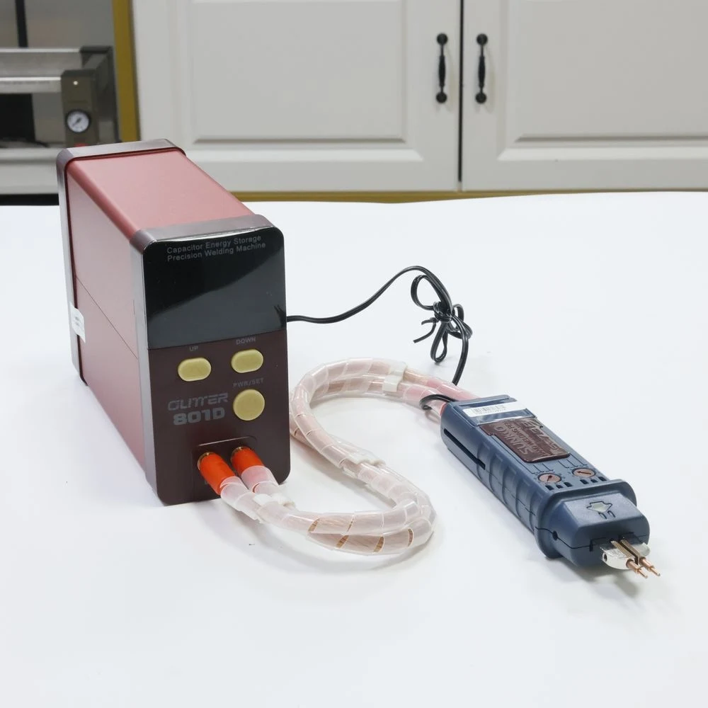 

GLITTER 801D Faraday Capacity Spot Welding machine 9900KW Battery welder Spot Welder 0.2mm Pure Nickel welding 0.1-0.35mm 1800A