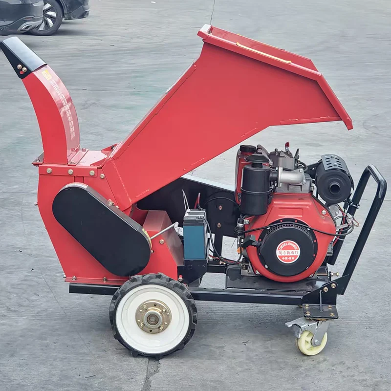 Multifunctional Hot-selling  Engine Wood Garden Crusher Chipper Branch Shredder 1T/h Capacity Multi-Voltage Home Farm Use