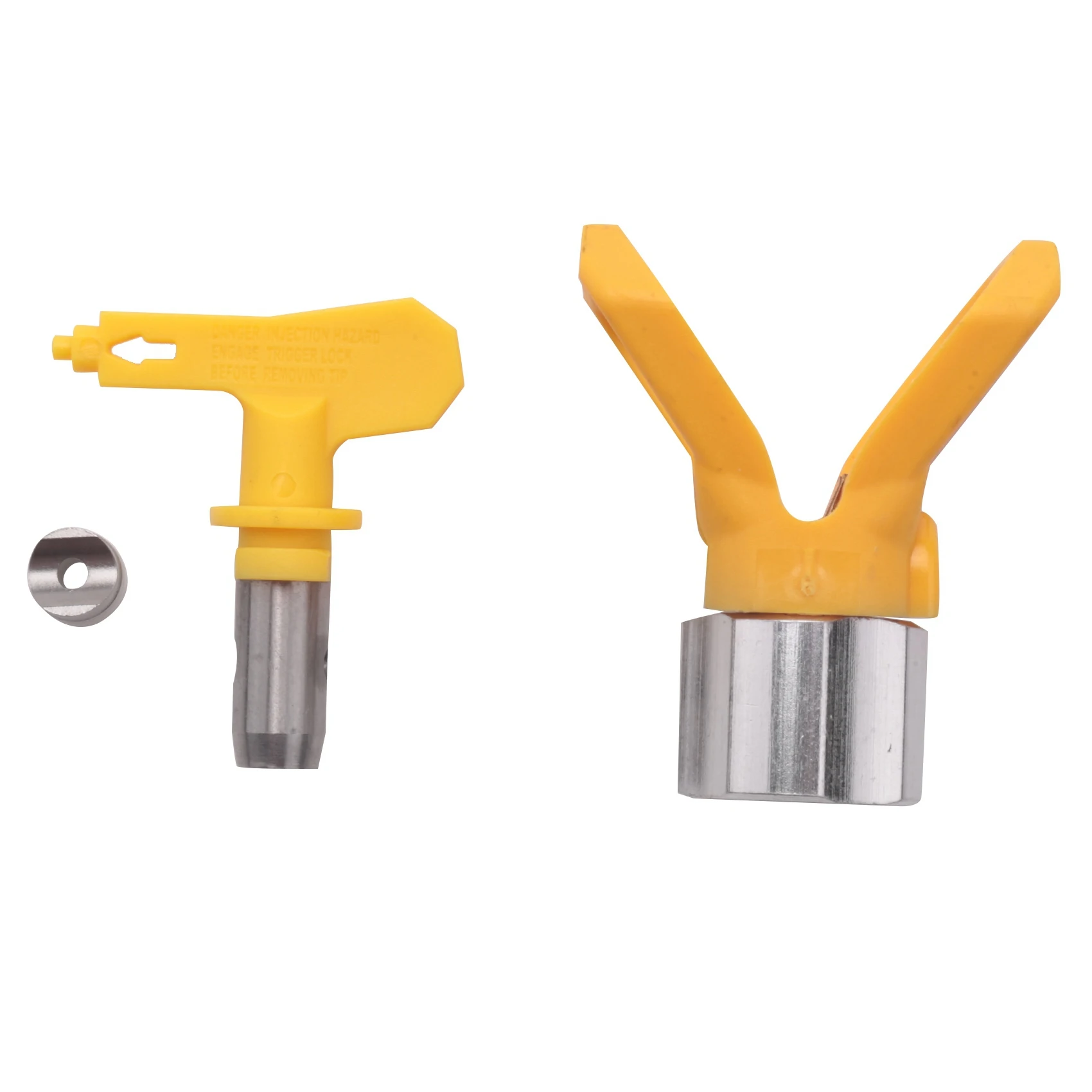 BVBV 5 قطع فوهات طلاء بدون هواء قابلة للعكس مع مجموعة حماية للطرف وآلة طلاء البخاخ وأجزاء الرش (215 315 417 523)