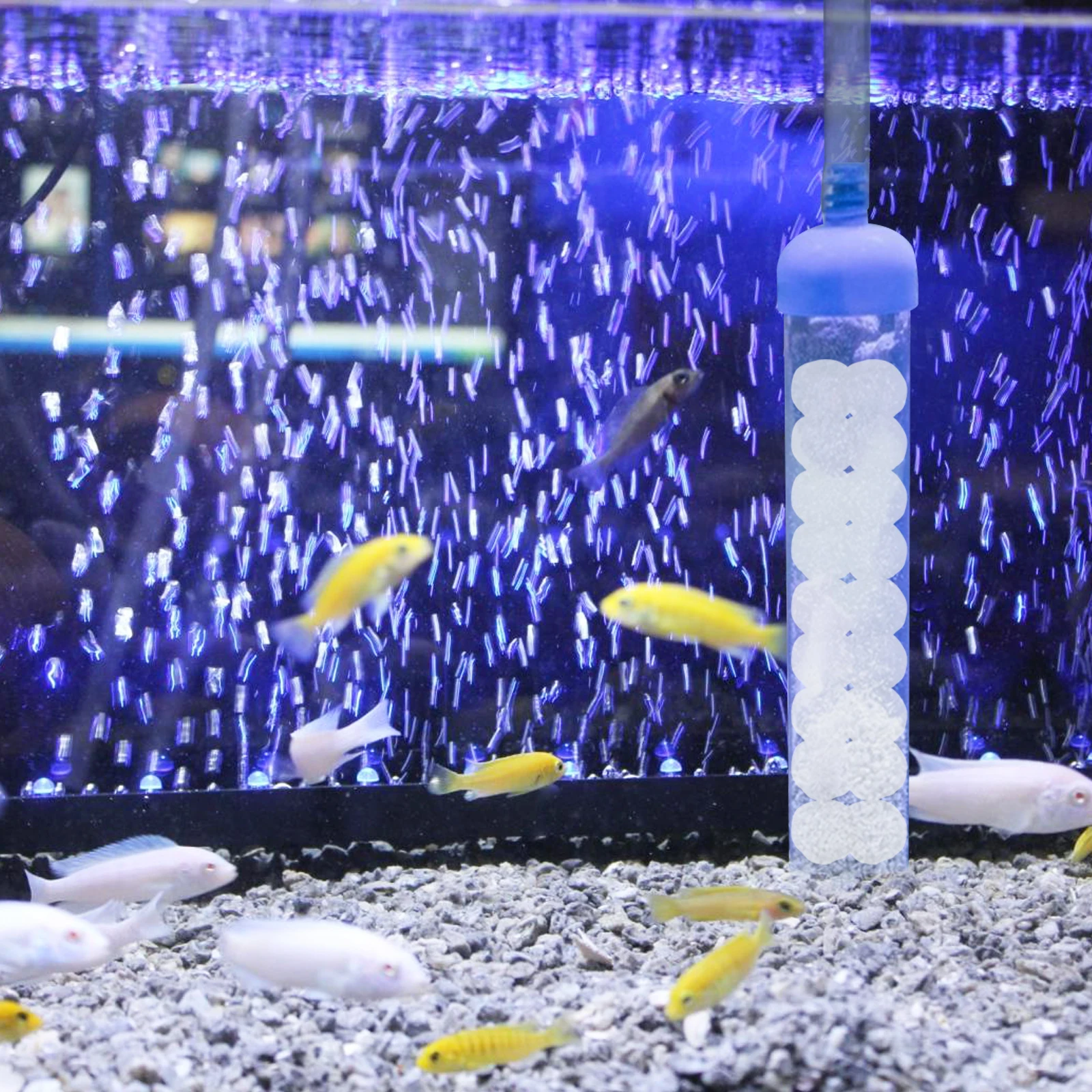 

1 Bag Fiber Ball Filter Media Efficient Fine Substance Removal High Strength Renewable Household Sand Filter Aquarium Accessory