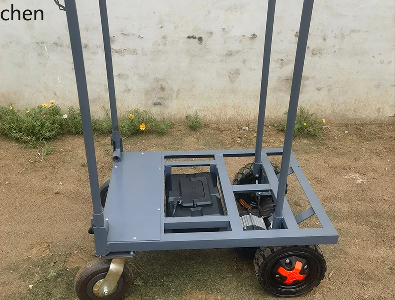 CZ Electric Hand Pallet Truck Tile Transport Flatbed Truck Foldable Large Load Capacity