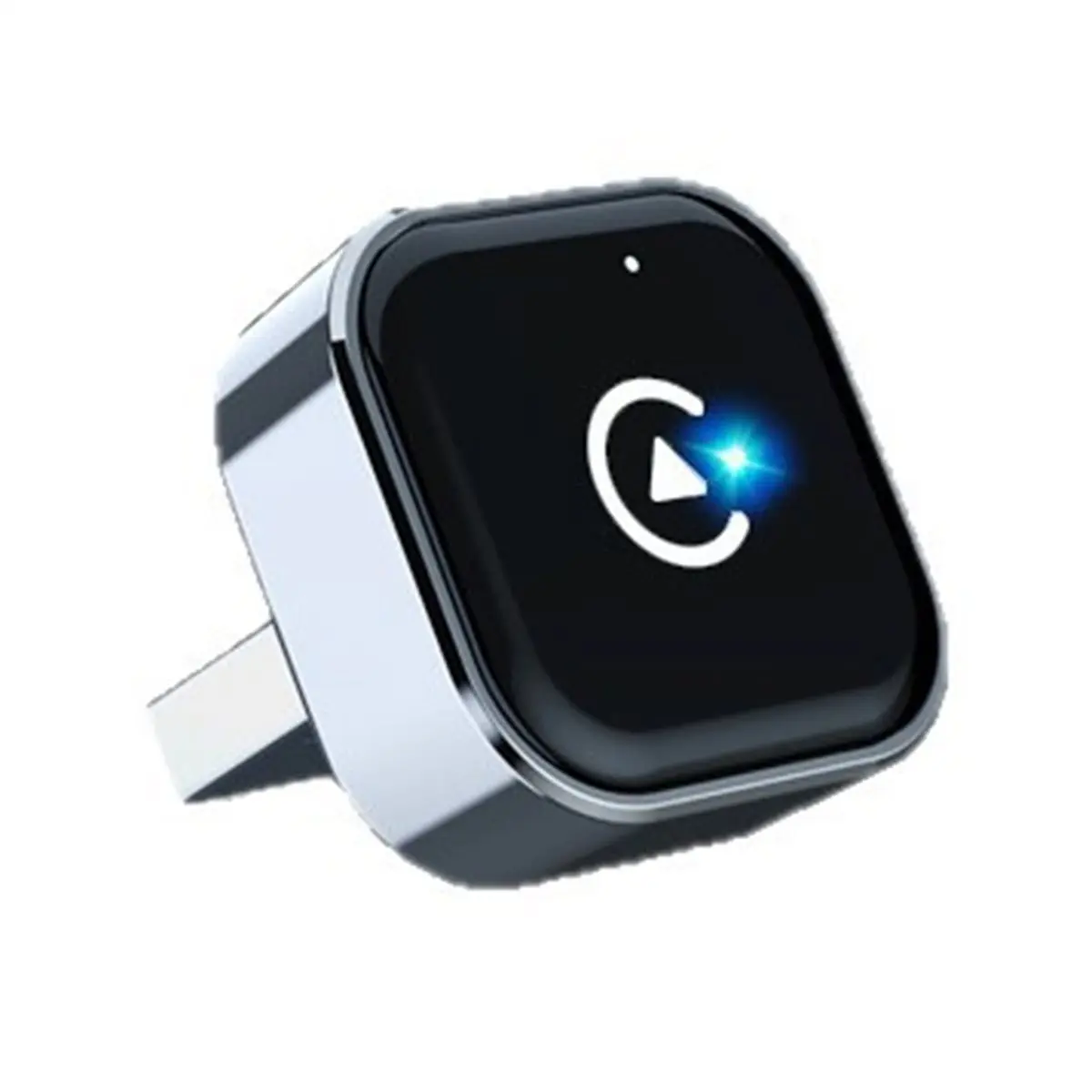 A10I Mini Horizontal Plug Wireless CarPlay Box Android 2-in-1 Adapter for Car Connectivity, with Extension Cable + Adapter