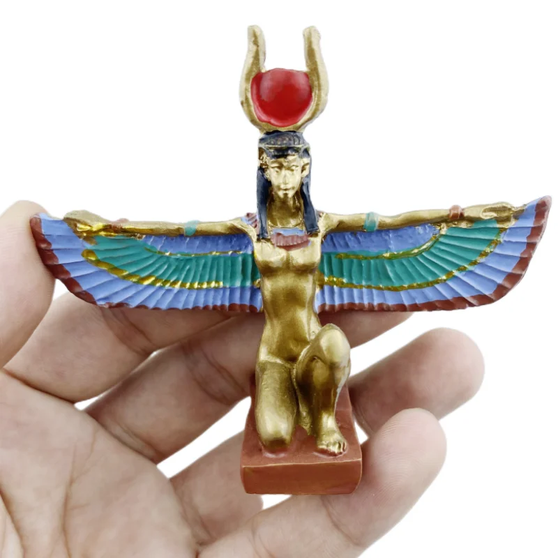 Isis مصر الراتنج الحرف اليدوية تذكارية سطح المكتب زخرفة طاولة داخلية إكسسوارات ديكور منزلي مجموعة الهدايا #1