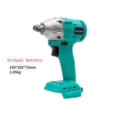 21V 2 In 1 Brushless Cordless Electric  Wrench 1/2Inch 15000Amh Battery