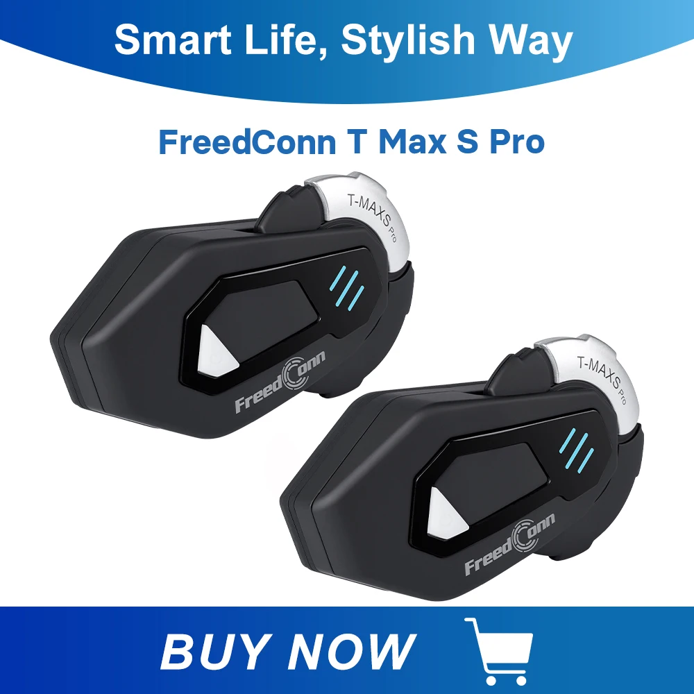 

Bluetooth-гарнитура для мотоциклетного шлема FreedConn, водонепроницаемая, 1000 м