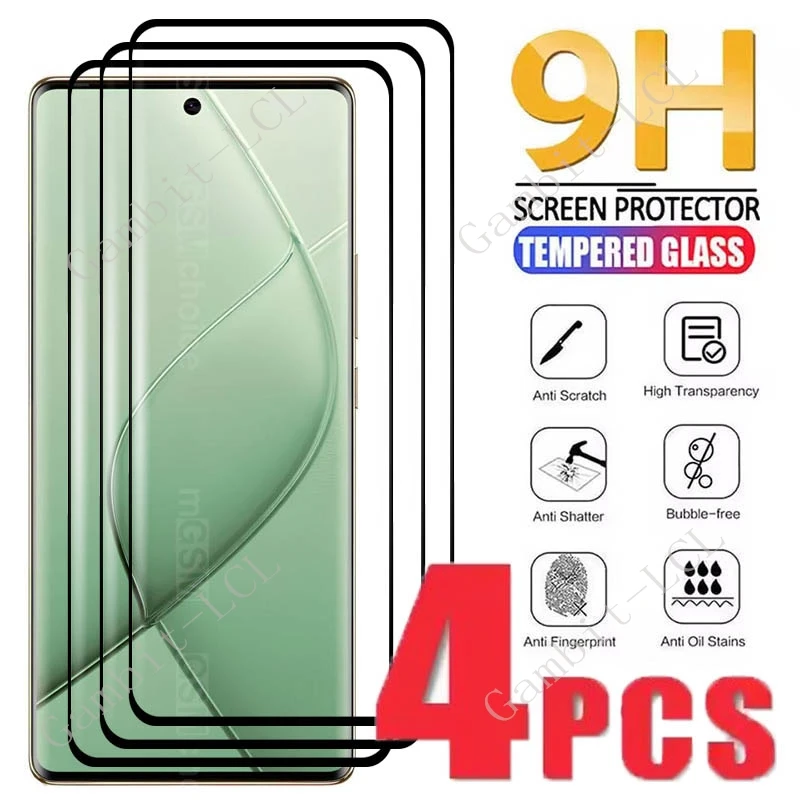 

4 шт. 3D полностью изогнутое закаленное стекло для Tecno Spark 20 Pro + защитная пленка на Spark20Pro Plus KJ7 6,78 "Защитная крышка для экрана