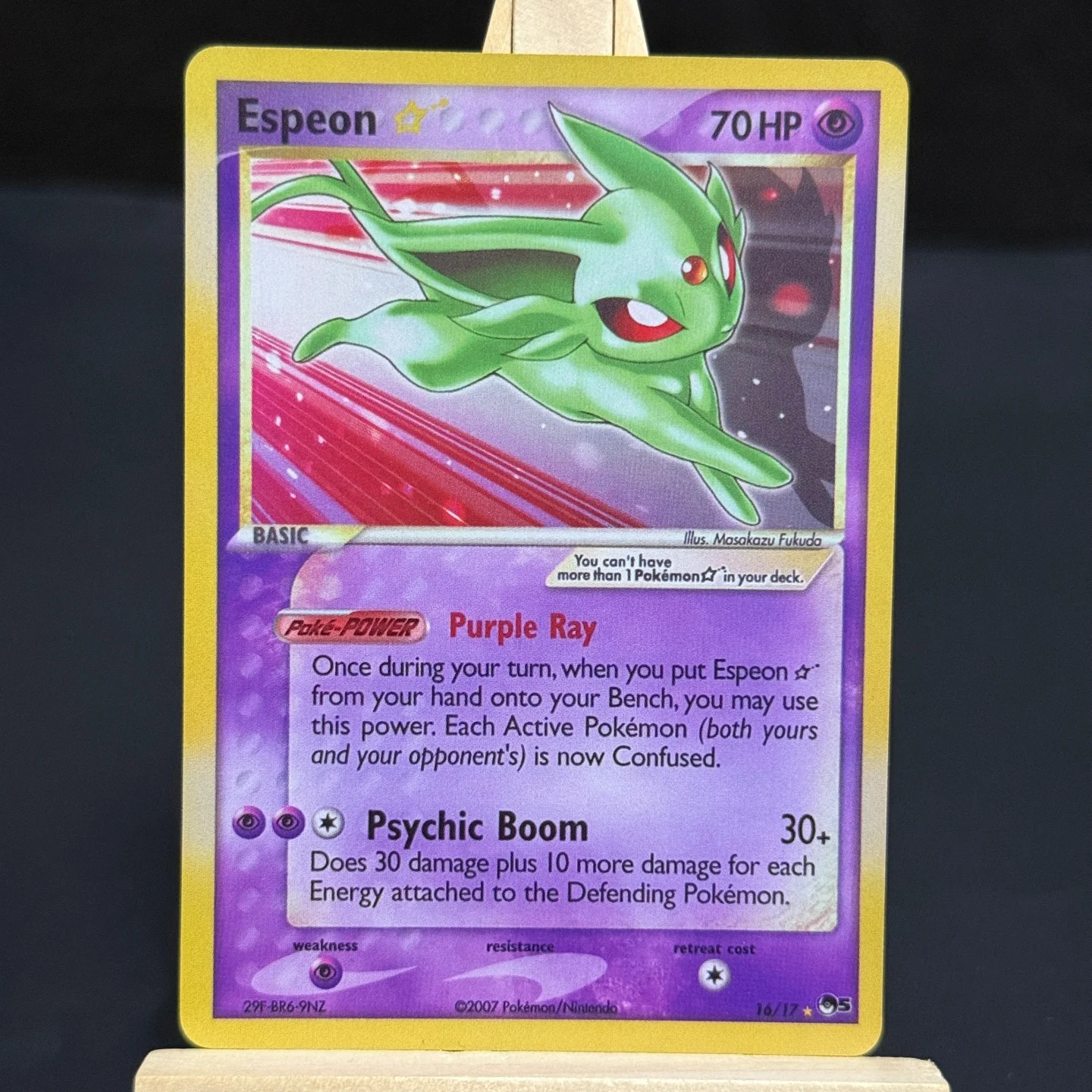 TCG English POP Serie 5 # 016 Espeon Star Sammelkarte POP 16/17 Folienkarte Proxy