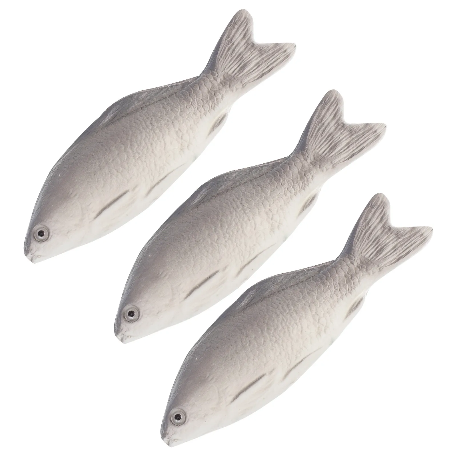 

3Pcs Exquisite Simulation Fish Desktop Decor for Kids Educational Learning Marine Animal Recognition Home Office Dormitory