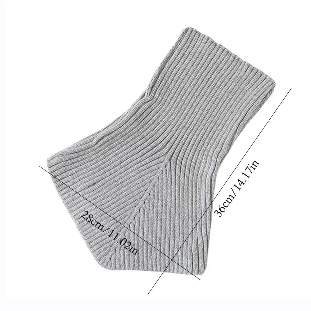 Fashion Winter Warm Knitted Scarves Wool Irregular Design Turtleneck Scarf Soft Short Wrap for Outdoor