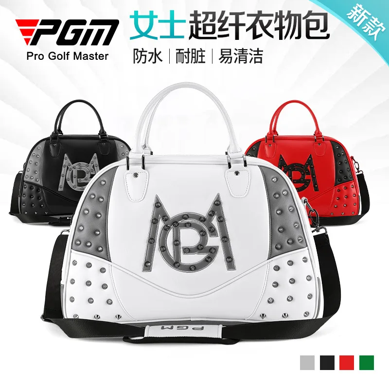 

PGM Golf Bag Women's Waterproof Microfiber Clothing Bag Large Capacity Ultra Lightweight Shoes