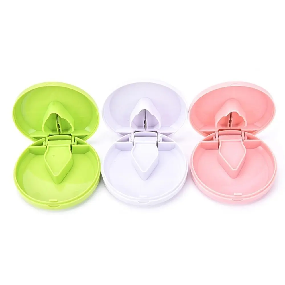 

Portable Lightweight Pill Cutter Splitter Easy to Carry Safely Pill Storage Box Mini Small Pill box Organizer