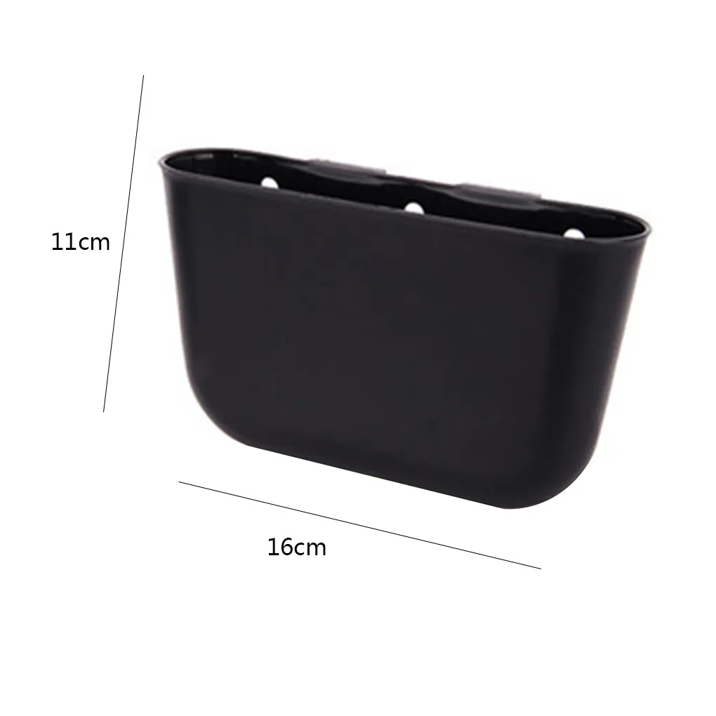 In-car Trash Can Car Storage Compartment Vehicle Small Garbage Bin Hanging Type Solid Color